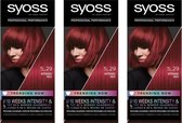3 X Syoss Color baseline 5-29 Intense Red Haarverf