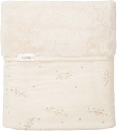Koeka Teddy Coast Reversible Ledikantdeken – 100 x 150 cm – Warm White