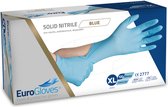 Eurogloves handschoenen solid-nitrile poedervrij blauw - XXL- 3 x 100 stuks voordeelverpakking