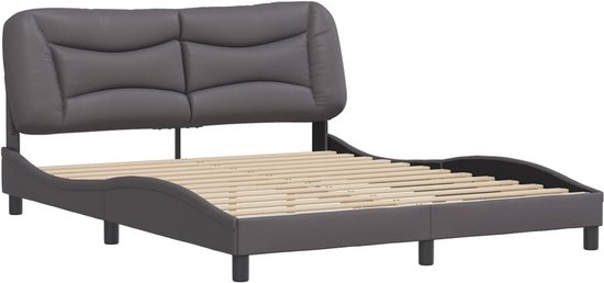 vidaXL-Bedframe-met-hoofdbord-kunstleer-zwart-100x200-cm