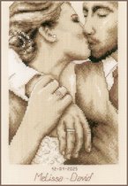 Vervaco Liefdevolle kus borduren (pakket) PN-0202626
