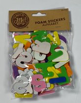 Foamletters Alfabet - Foam - Letters - Stickers - 85 stuks - Multicolour - Plakletters - Ongeveer 4 cm
