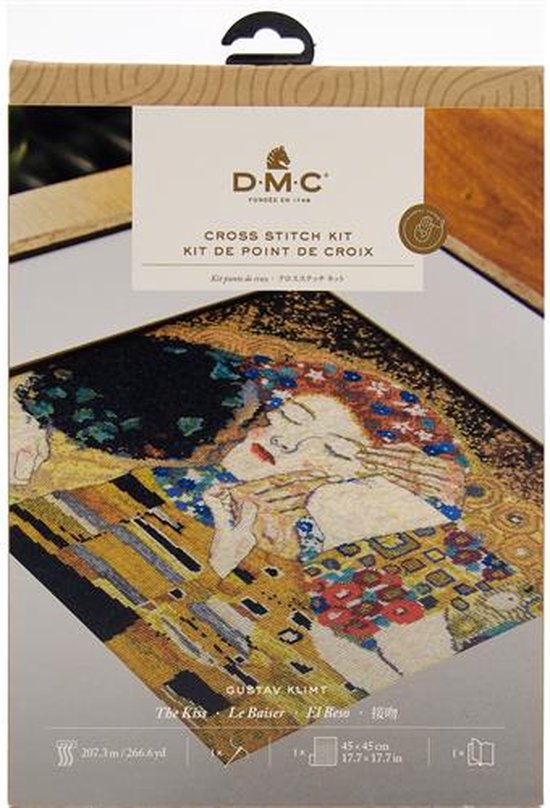 DMC Borduurpakket The Kiss - Kruissteek met Aida borduurstof en garen