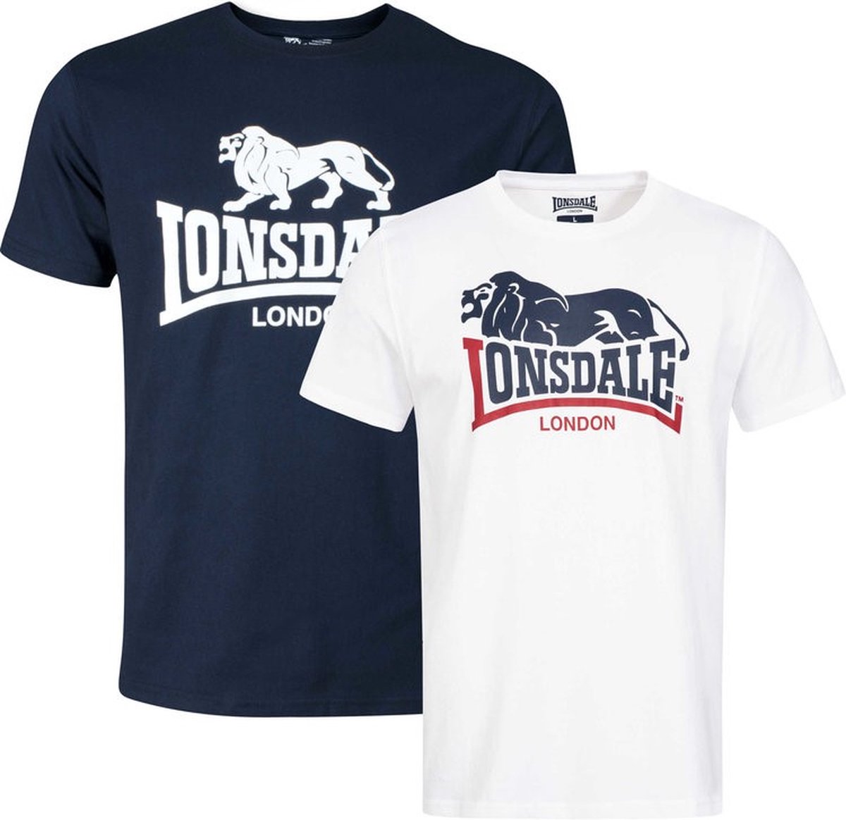 Lonsdale T-shirts Voordeelverpakking Loscoe - Maat: XL