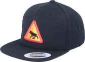 Hatstore- Kids Moose Patch Black Snapback - Kiddo Cap Cap
