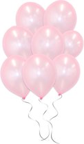 LUQ - Luxe Metallic Roze Helium Ballonnen - 10 stuks - Verjaardag Versiering - Decoratie - Feest Latex Ballon Roze