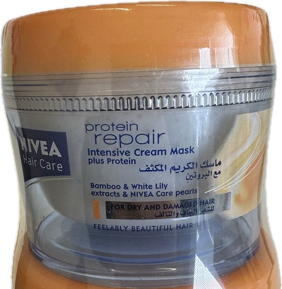 NIVEA - Soins capillaires - Réparation protéique - Masque capillaire - 3x 200 ml - Pack économique
