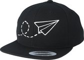 Hatstore- Kids Plane Black/White Kids Snapback - Kiddo Cap Cap