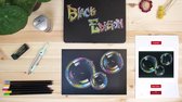 Faber-Castell workshoppakket - thema zeepbel - Black Edition potloden inclusief toebehoren - DOC-WS-PAK-SP2