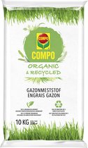 COMPO Organic & Recycled Gazonmeststof - 100% organisch - bevordert de groei van het gazon - aangename geur - zak 10 kg (250 m²)