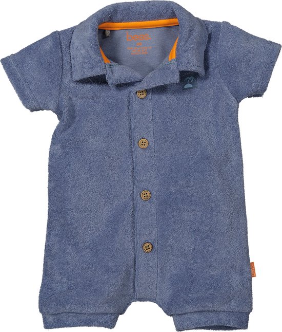 B.E.S.S. - Playsuit Towelling Country Blue - maat 74