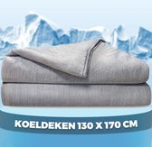 Pasper Cooling Blanket 130 x 170 cm - couverture auto-refroidissante - Q-max > 0,43 - couverture rafraîchissante pour les personnes pendant le sommeil, le lit, le canapé et les voyages