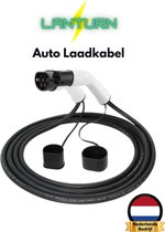 LANTURN Auto Laadkabel | Type 2 | 32A | 3-Fase | 22kW | 5 Meter | Mennekes | Laadkabel voor Elektrische Auto | Laadstation | Laadpaal |