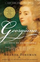 Boek 'Georgiana Duchess of Devonshire' van Amanda Foreman, met een schilderij van een vrouw met blond haar.
