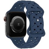 Beline pasek Apple Watch Silicone Woven 38/40/41mm deep blue box