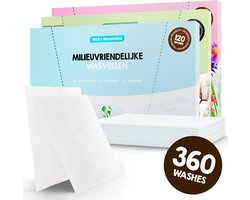 Proefpakket Wasstrips ECO 360 Wasbeurten in 3 Geuren Milieuvriendelijke Wasmiddeldoekjes Wasvellen Wasmiddel Voordeelverpakking incl. wasverzachter wasdoekje