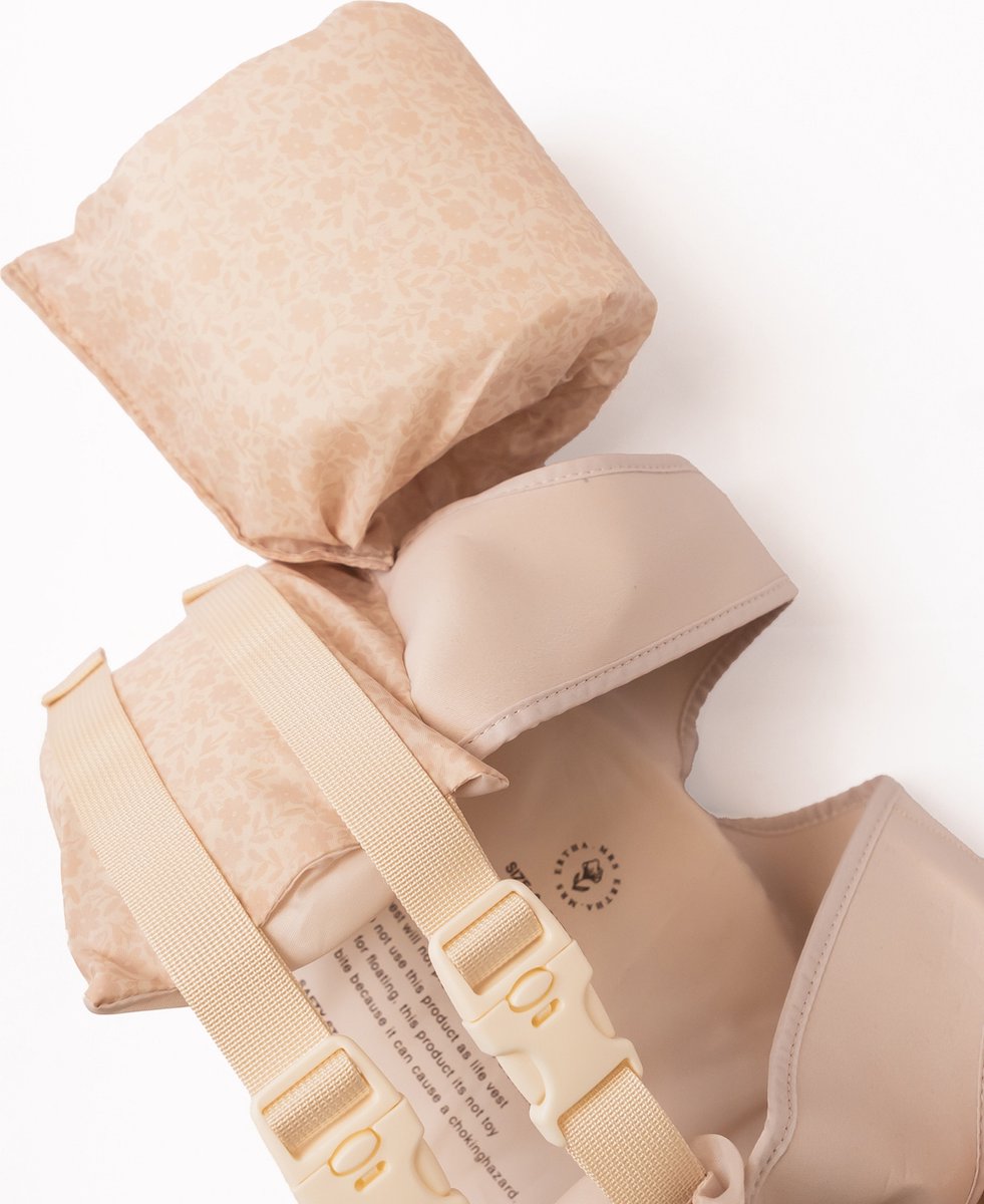 Mrs Ertha - Puddle jumper - Zwemvest - Splasher - beige - Bouquet Silhouette - 2 - 6 jaar - 25kg — afbeelding 2