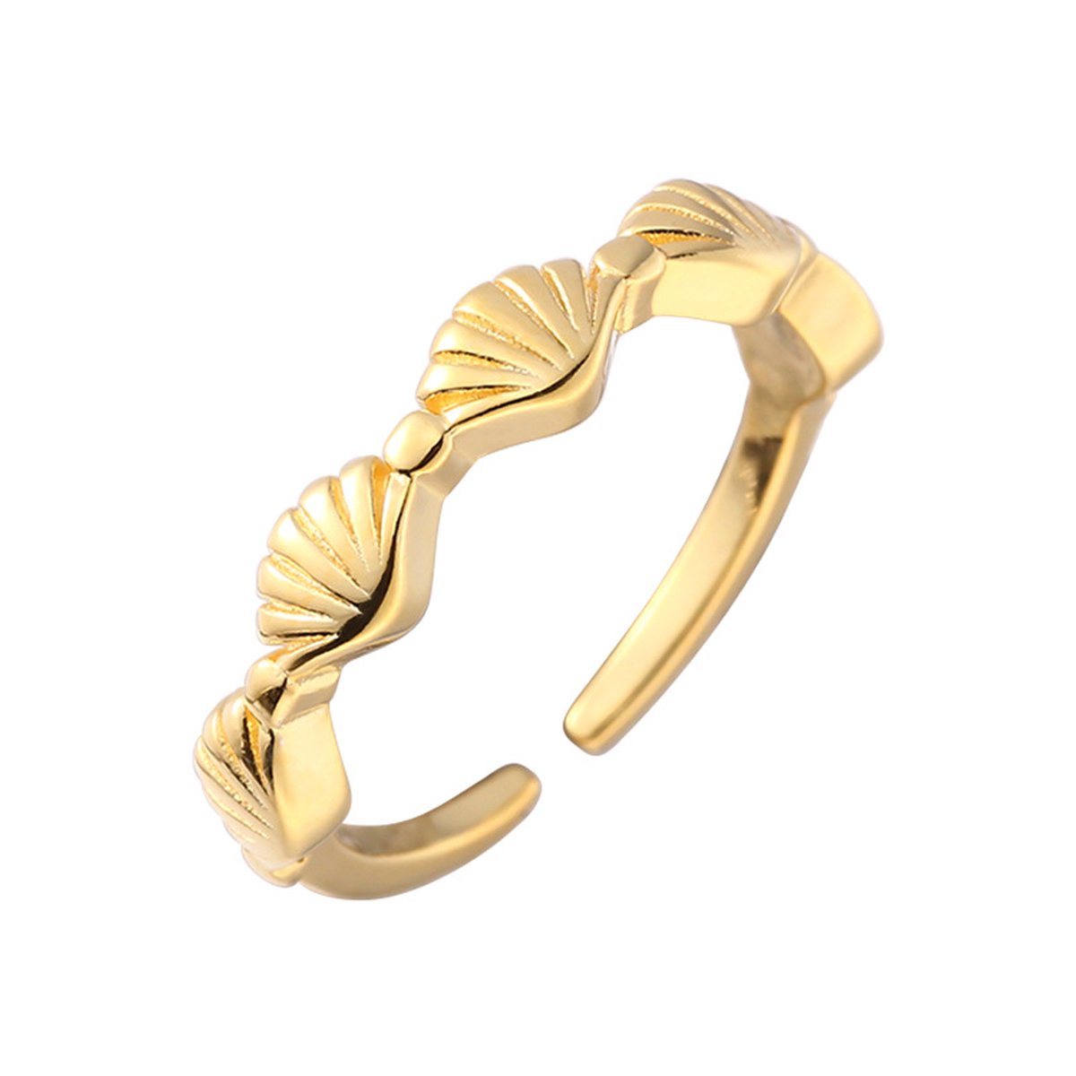 Schelpjes ring - Shells - Ring strand - Verstelbaar