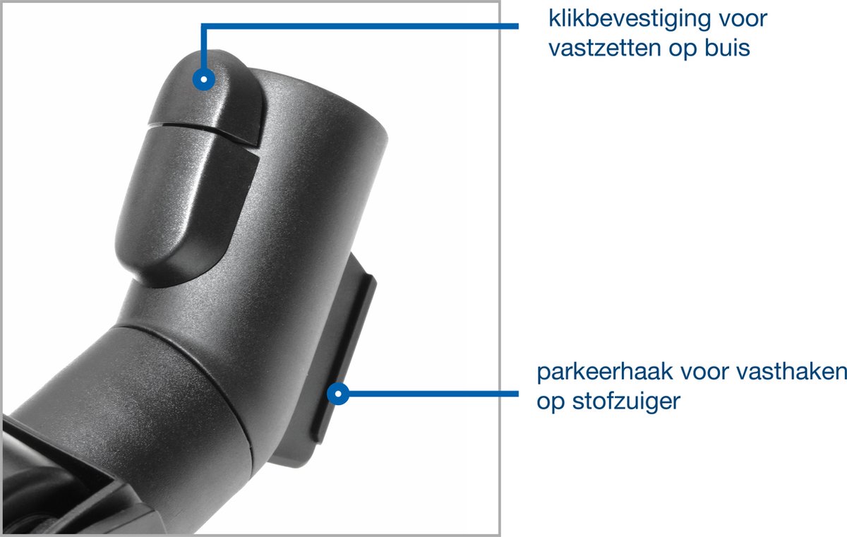 Combi zuigmond geschikt voor Miele stofzuiger - met kliksysteem en breed wiel - 35mm — afbeelding 2