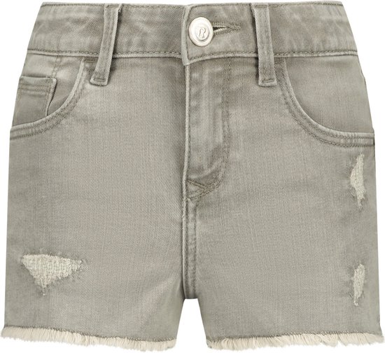 Raizzed meiden korte jeans Louisiana Crafted Light Grey Stone