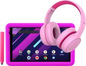 ATouch Combipakket - Kindertablet 8 Tab Plus + Kinderkoptelefoon - 128GB Opslag - Vanaf 3 jaar - Roze