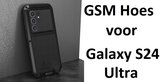 Case voor Galaxy S24 Ultra gepantserd - Samsung Galaxy S24 Ultra gepantserd Hoes - Love Mei - Extreme Protection - Zwart - GSM Hoes - Telefoonhoes Voor Samsung Galaxy S24 Ultra - Waterbestendig - Stofdicht - Sneeuwbestendig - Schokbestendig tot 1,8m