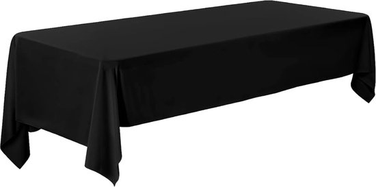 Nappe Luxe - 260x150 cm - Zwart - Hydrofuge - Nappe - Nappe - Nappes - Nappe en Katoen
