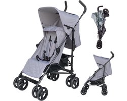 Product: Cabino Buggy Plooibuggy â€“ Lichtgewicht en Makkelijk Inklapbaar Wandelwagen met 5 Verstelbare Standen Rugleuning (Vanaf 6 Maanden Tot 22 kg) Met grote Boodschappenmand - Stone Grey, van het merk 