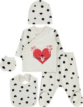 Love - Baby newborn 5-delige kleding set meisjes - Newborn kleding set - Newborn set - Babykleding - Babyshower cadeau - Kraamcadeau