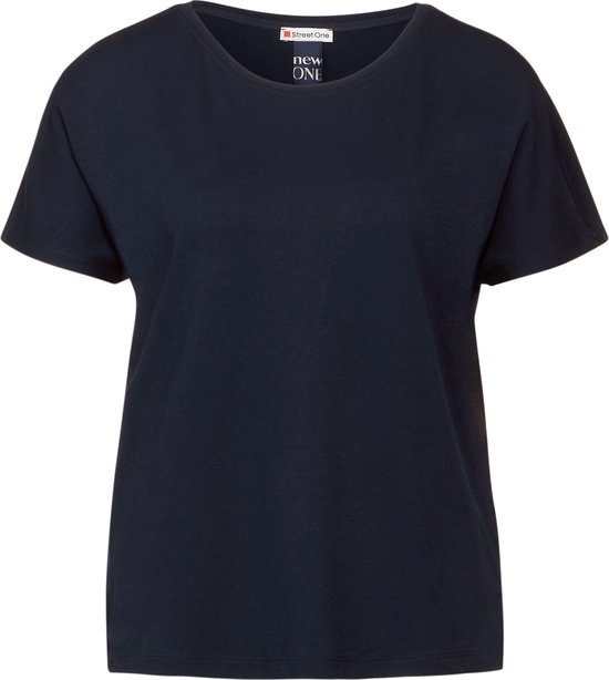Street One Style QR new Crista Dames T shirt deep blue Maat 40 bol
