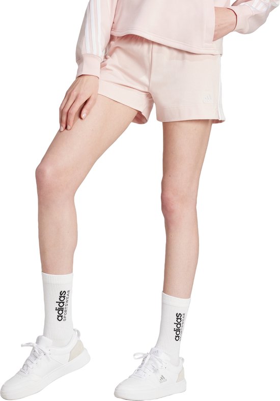 adidas Sportswear Essentials Slim 3-Stripes Short - Dames - Roze- XS