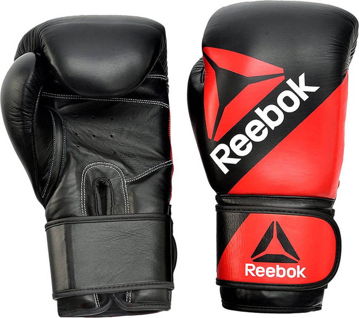 Reebok Combat Leather Training Glove 10oz Zwart