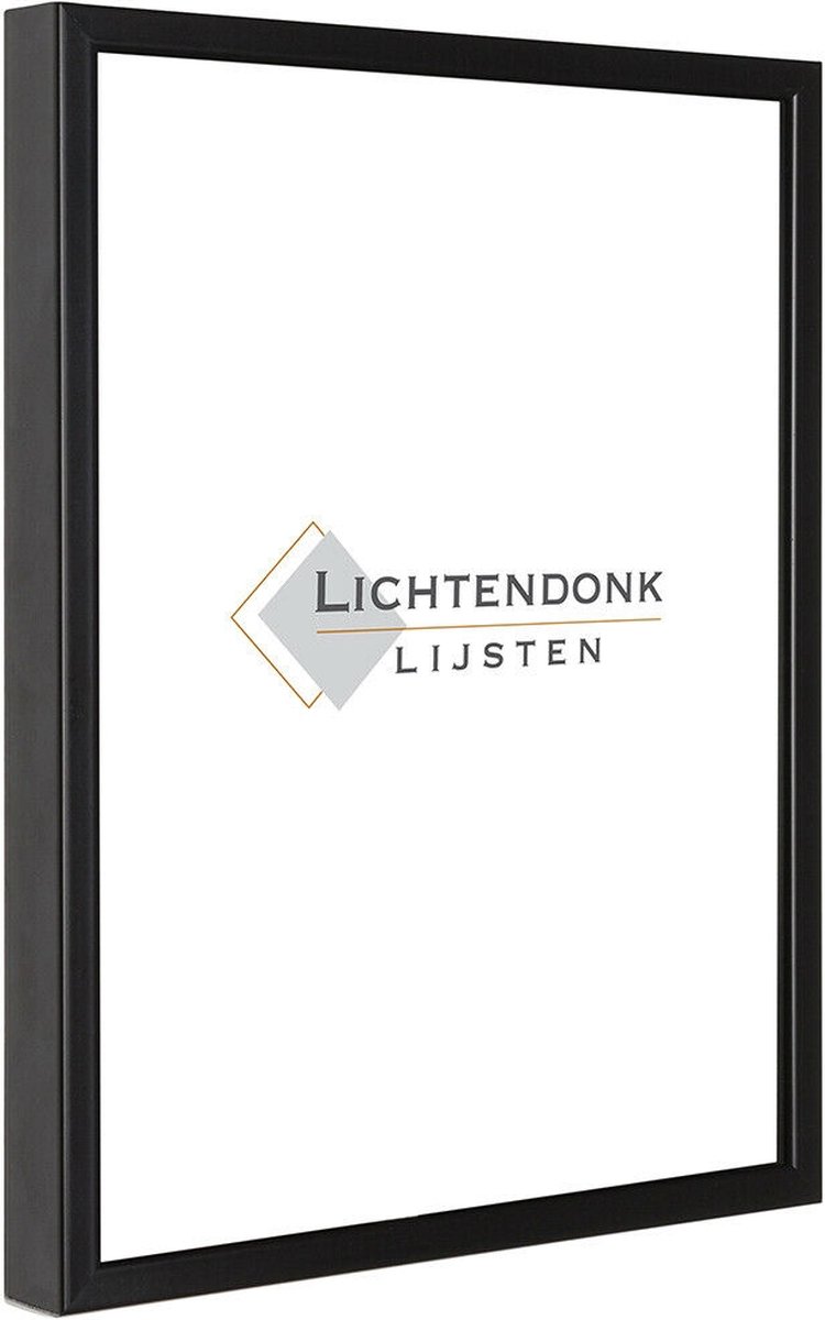 Lichtendonk Aluminium Wissellijst 50 x 50 Zwart - Ontspiegeld Glas - Salerno