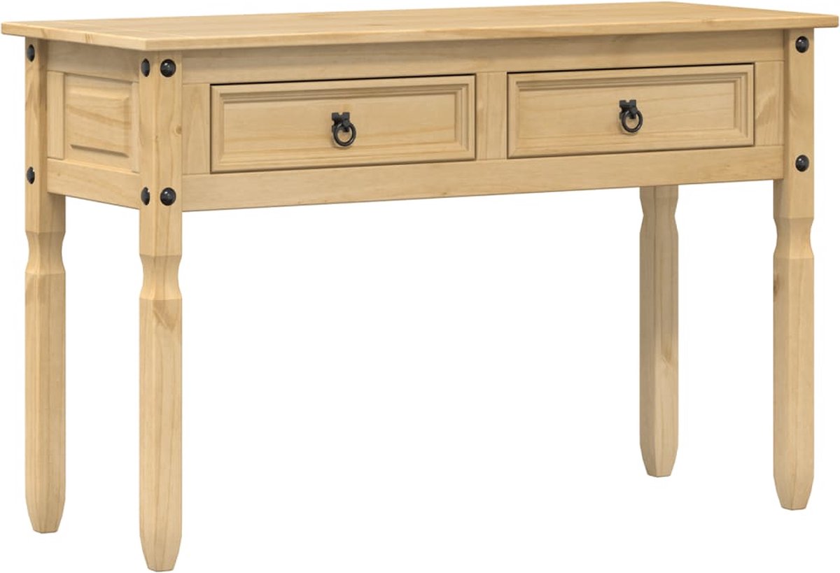 vidaXL Wandtafel - Corona - 115x46x73 - cm - massief - grenenhout Bruin
