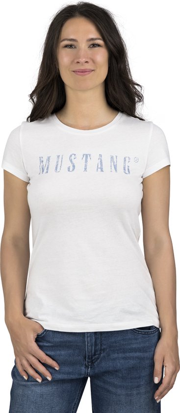 MUSTANG Damen Alexia C Print T-Shirt – Aus Baumwolle, Mit Rundhalsausschnitt, Legere Passform