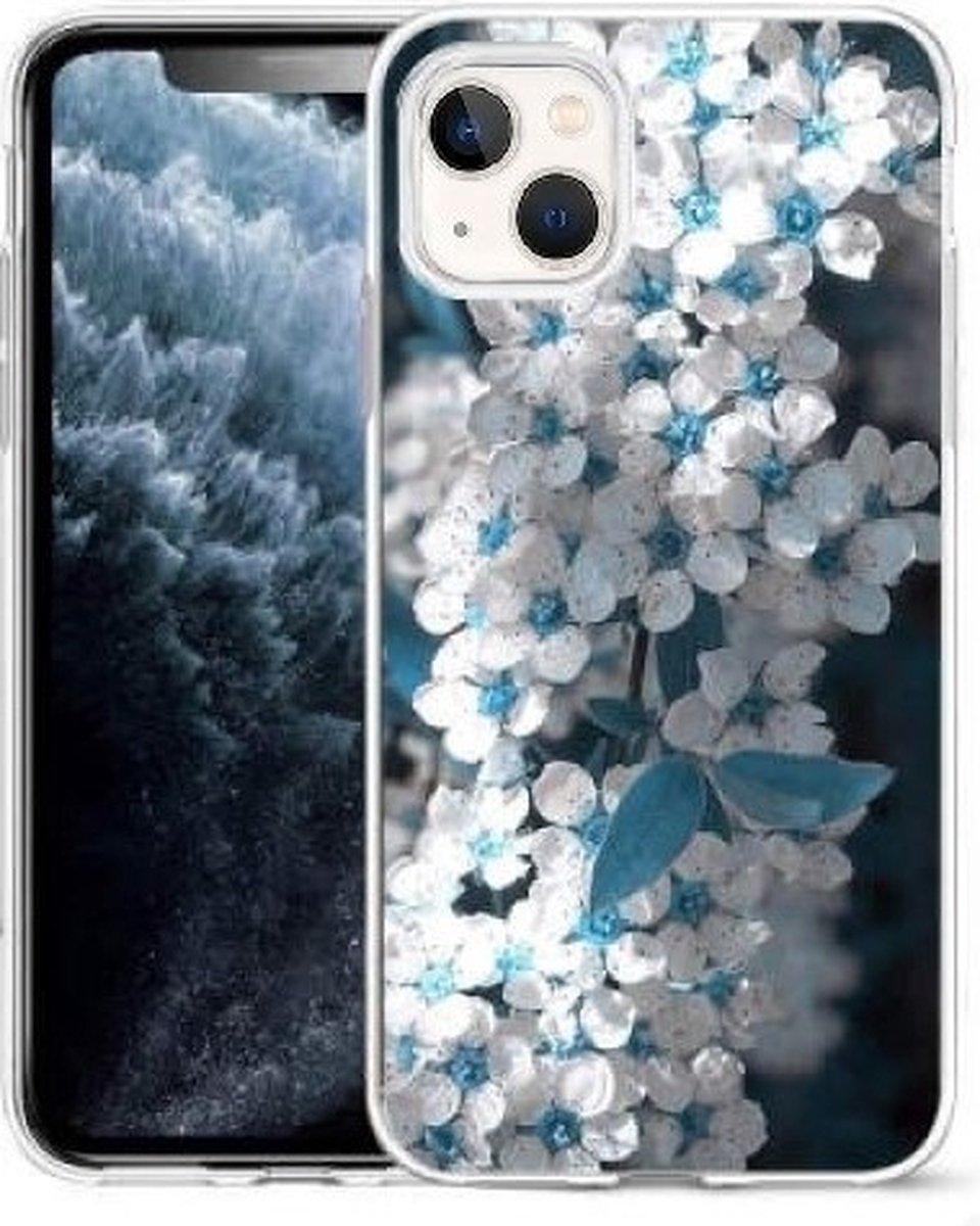 Cityhoesje-iPhone 14 Plus hoesje – Bloemen – Backcover