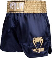 Venum Classic Muay Thai Shorts Navy Blue Gold S = Kids 9/10 Jaar | maat 140