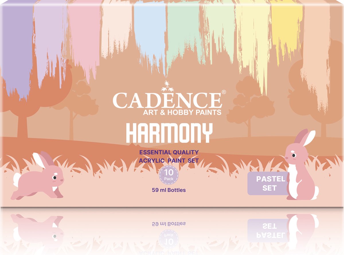 Cadence Harmony Acrylverf Set 10x59 ml Pastel Kleuren