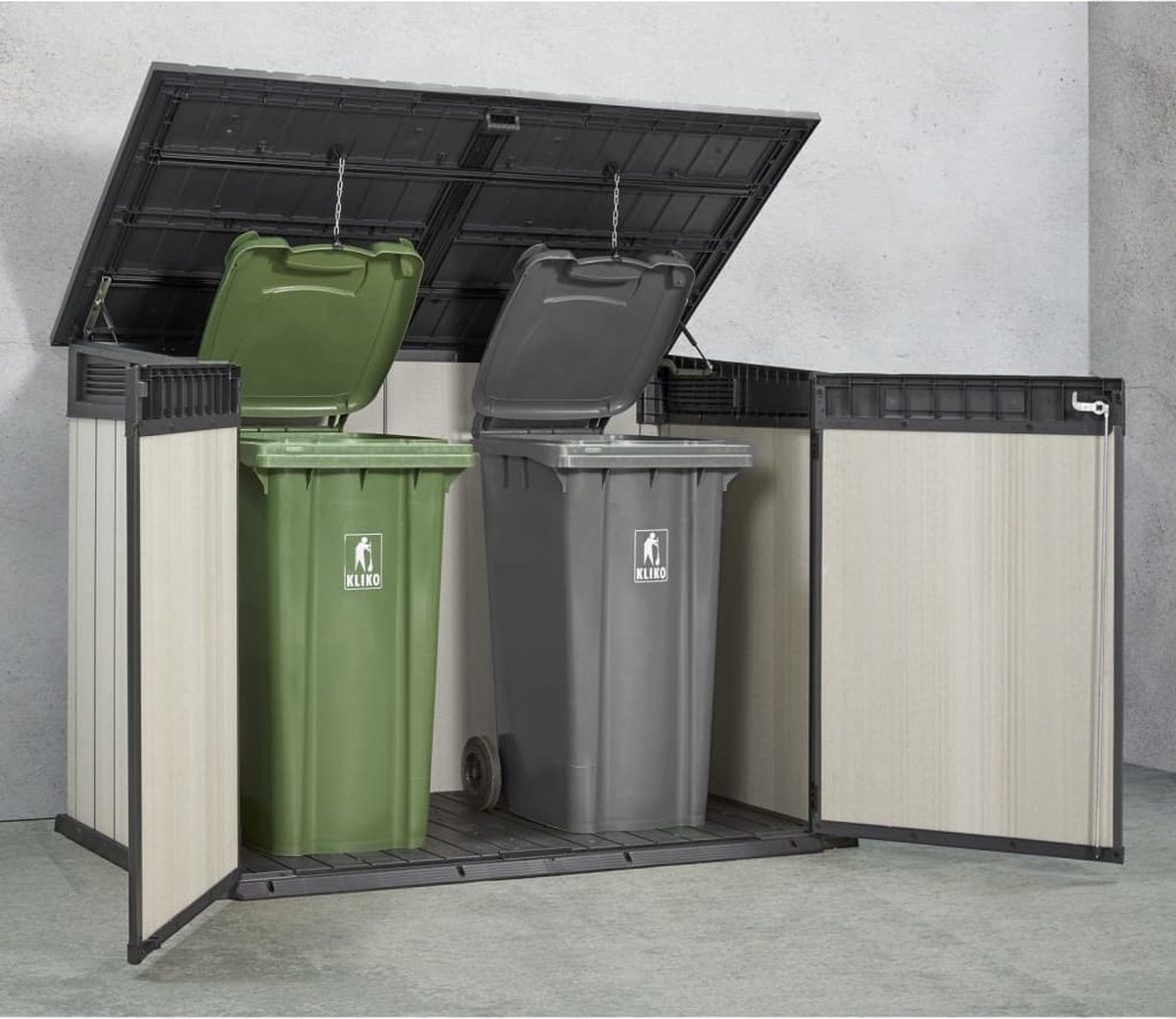 Keter Grande Store Opbergbox - 190,5x109,3x132,5cm - 2020L - Grijs