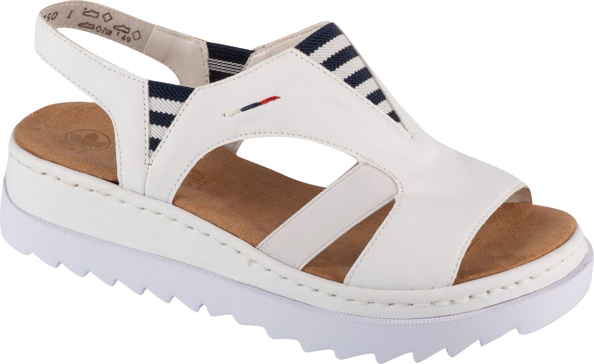 Rieker Sandals V44Y5-80, Vrouwen, Wit, Sandalen, maat: 38 bol