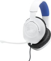 JBL Quantum 100P Wit/Blauw - Gaming Headset voor PlayStation - Bedraad - Over-Ear - PS4/PS5, PC, Xbox & Nintendo Switch
