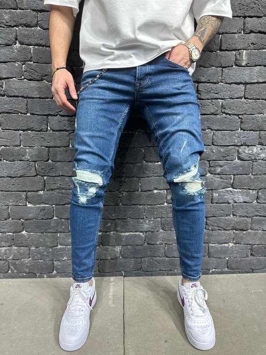 Relaxed Fit Jeans |Mannen Stretchy Loose Fit jeans | Slim fit jeans |Regular Tapered Fit Jeans - W33