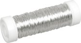 Rayher Sieraden maken draad - zilver - 0.3 mm dik - 50 meter snoer - haakdraad - bindmaterialen - rijgkoord
