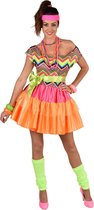 Magic By Freddy's - Jaren 80 & 90 Kostuum - Disco Tone Wave Tessa - Vrouw - Multicolor - Large - Carnavalskleding - Verkleedkleding
