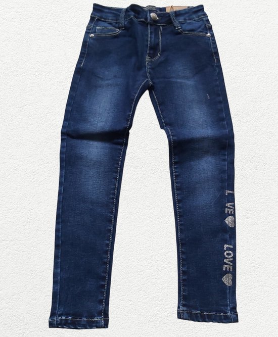Grace - skinny - stretch - jeans Love Love blauw 122 (mist 1 letter)