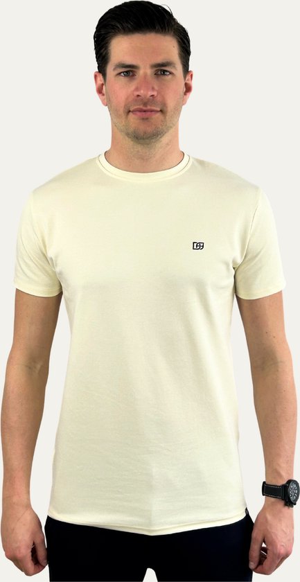 DOUBLE FERDINAND - T-Shirt Premium Fit - Beige - XL