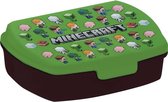 Minecraft Lunchtrommel - Broodtrommel - School - Groen - 20 x 8 CM