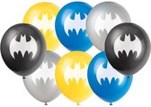 Ballonnen batman (Ø30cm, 8st) - Gratis Verzonden