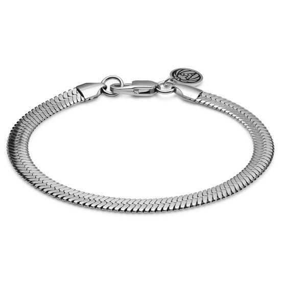 Essentials | 6 mm Zilverkleurige Armband met Visgraatschakels