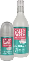 Salt of the Earth Melon & Cucumber roll on deodorant + refill